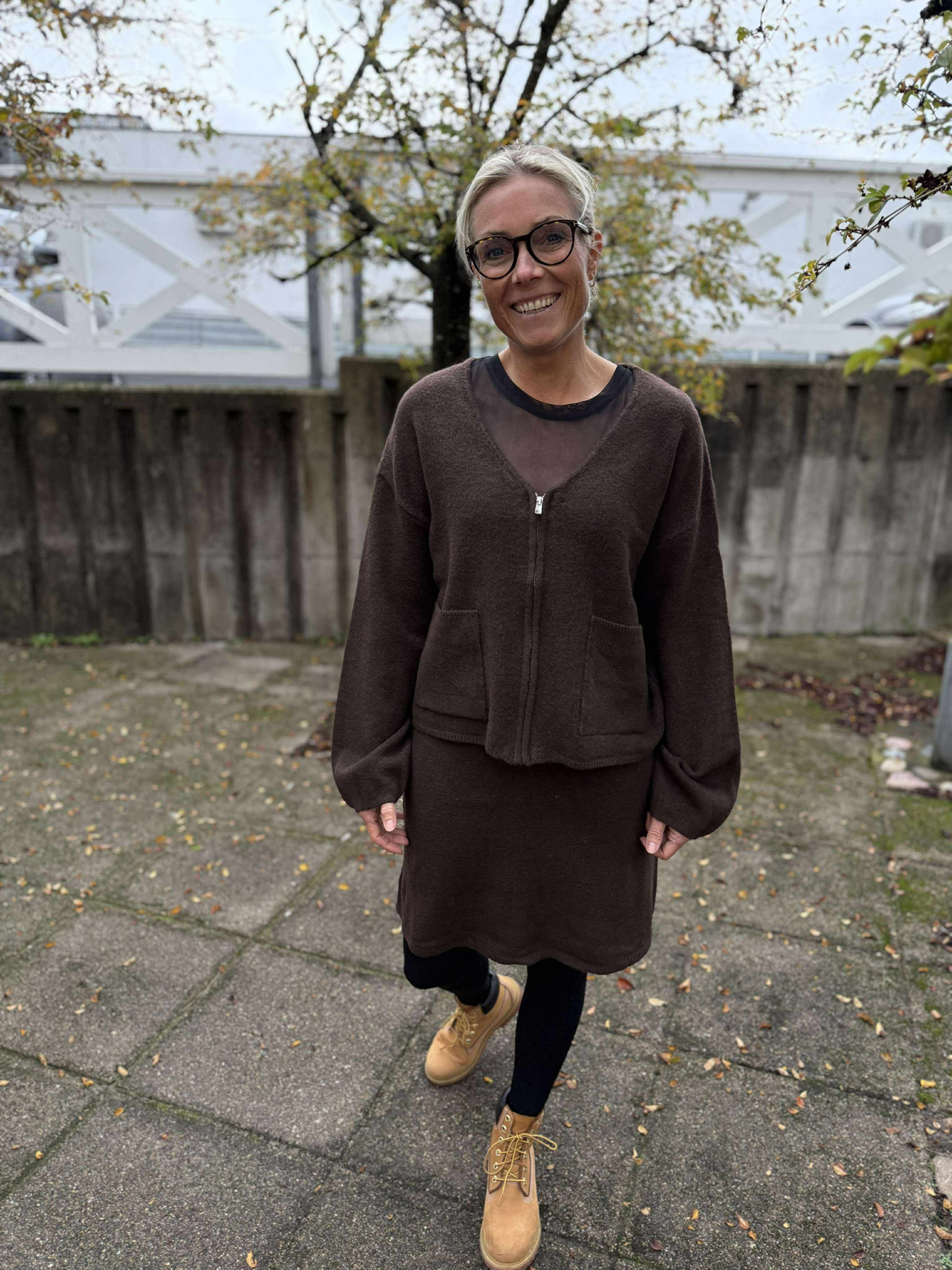 PCJUNNA Mini Skirt - Hot Fudge